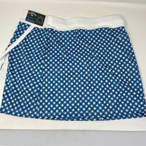 NWT Large Callaway Blue and White Golf Skirt